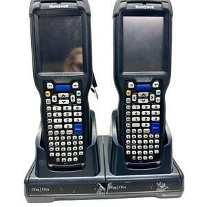 (2X) Intermec CK75 HONEYWELL Working Bar Code Scanners‎ + Dual Charging Cradle